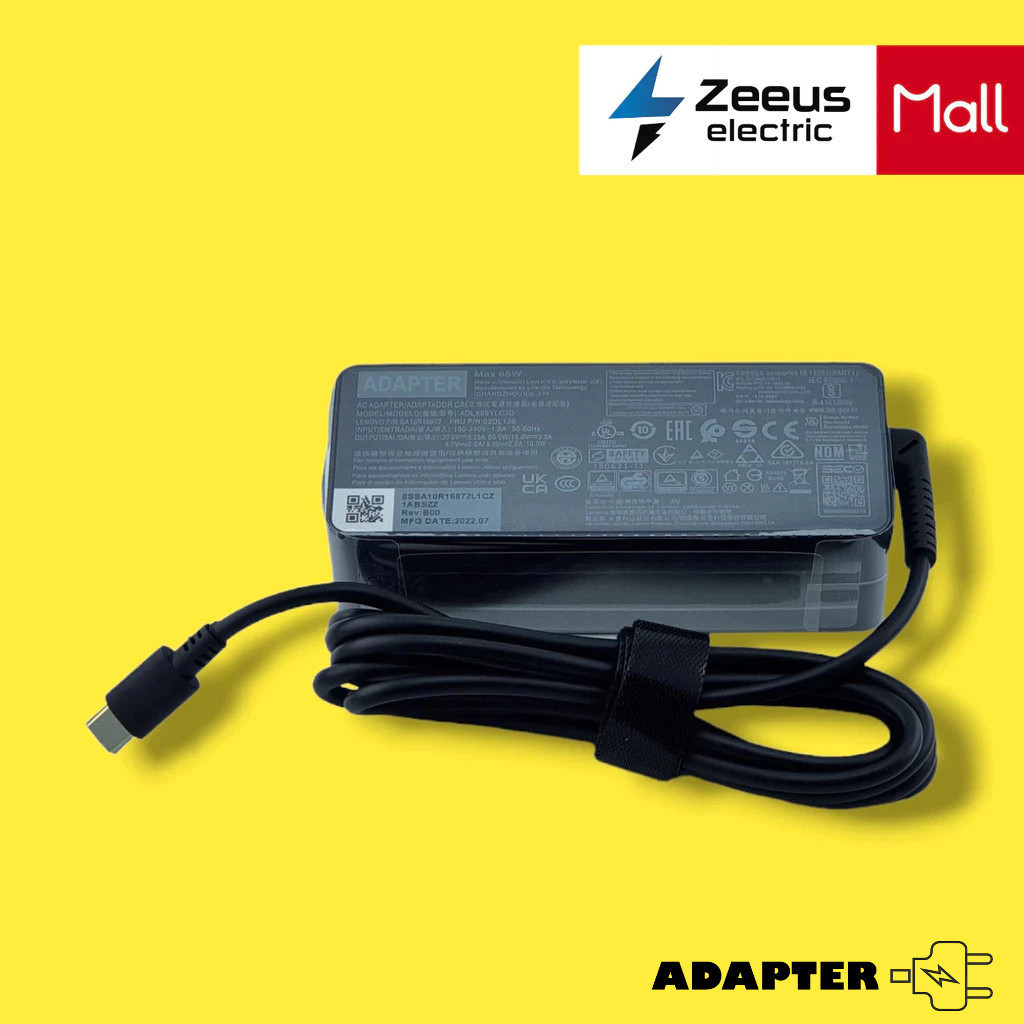 Zeeus Sạc Dùng Cho Laptop Lenovo Thinkpad E595 E590 E585 E580 E495 E490S E490 E485 E480 Kèm Dây Nguồ