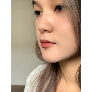 Khuyên đeo tai/ môi tạ trơn titanium straight barbell- cockstock