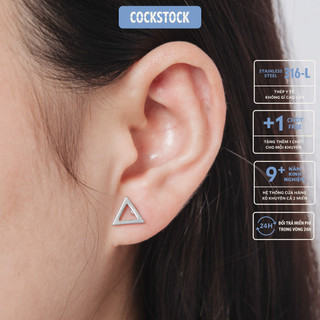 Khuyên tai tam giác rỗng Triangle Minimal Cockstock