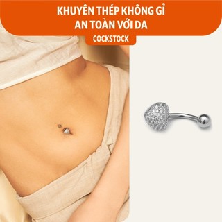 Khuyên rốn tim đá Heart CockStock