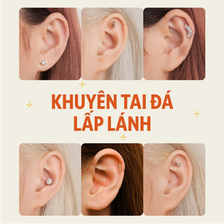 BST Khuyên tai đá lấp lánh