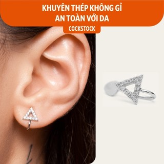 Khuyên kẹp tam giác đá Blink Triangle Earcuff CockStock
