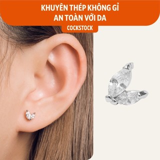 Khuyên tai 2 cánh đá Two Angles CockStock
