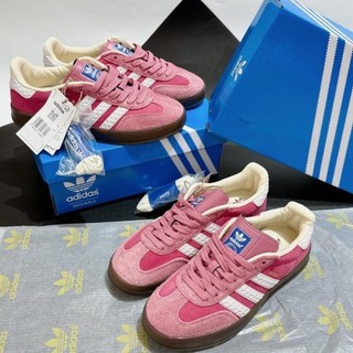 Giày sneaker Adidas Gazelle Lndoor Pink white Strawberry Bear Das samba hồng cao cấp nữ