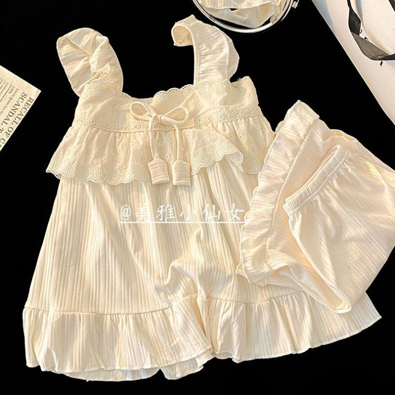 Bộ đồ ngủ FDS phong cách Nhật Bản đơn giản dễ thương cho nữ - Hàng mới về