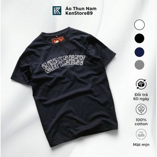 Áo Thun Nam Cổ Tròn Đơn Giản Phông Cotton Co Dãn Thoáng Mát Cao Cấp Bigsize KENSTORE89 ATV074