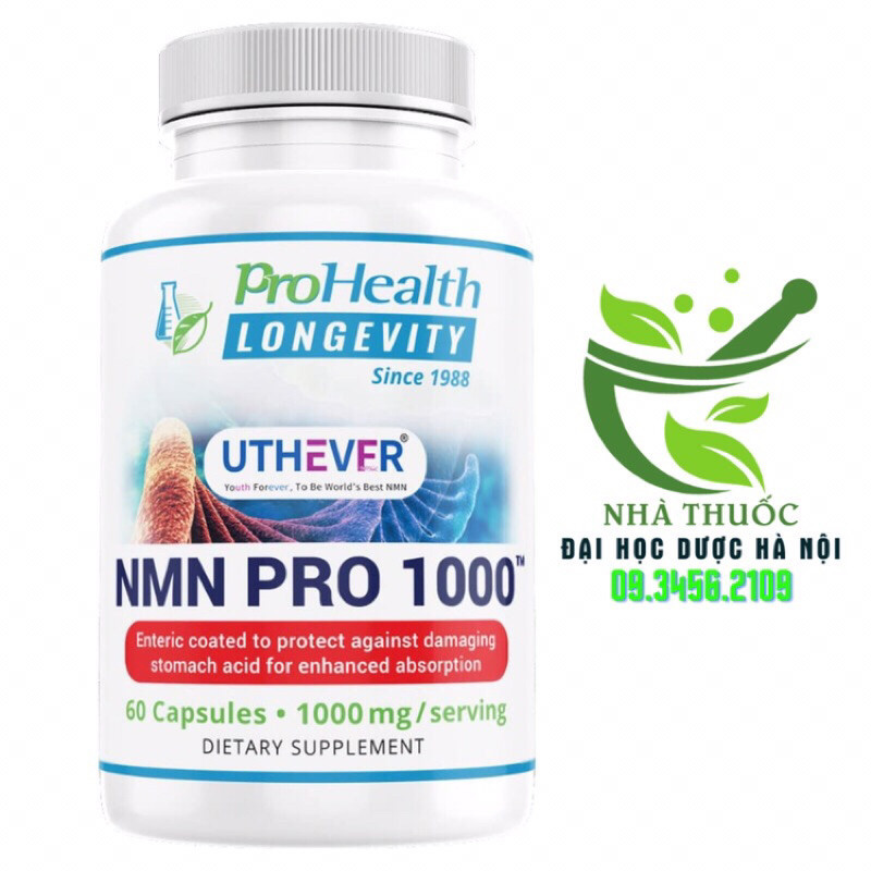 Viên uống trẻ hoá ProHealth NMN Pro 1000