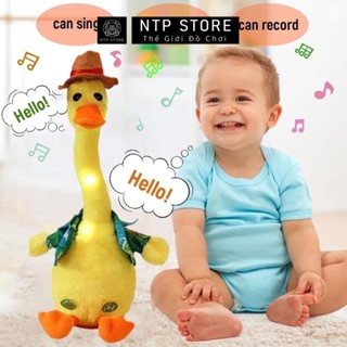 Đồ Chơi Vịt Nhồi Bông Biết Nhại Giọng Nói , Đồ Chơi Vịt Nhồi Bông Vui NhộnĐáng Yêu Cho Bé NPT Store