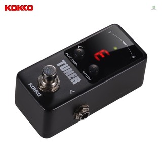 Kokko ftn2 mini chromatic guitar tuner pedal with led display true bypass guitar effects pedal for music instrument qc