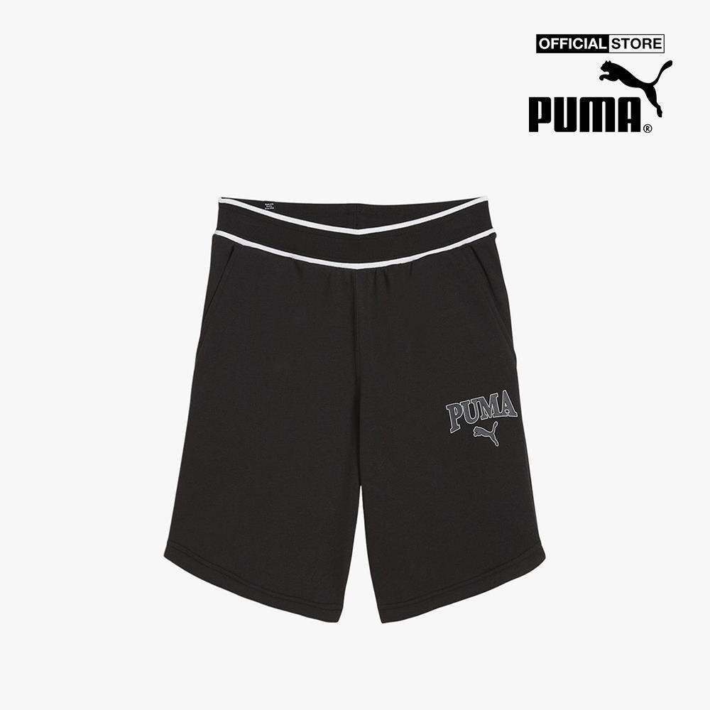 PUMA - Quần short tập luyện nam lưng thun Squad 678975-01