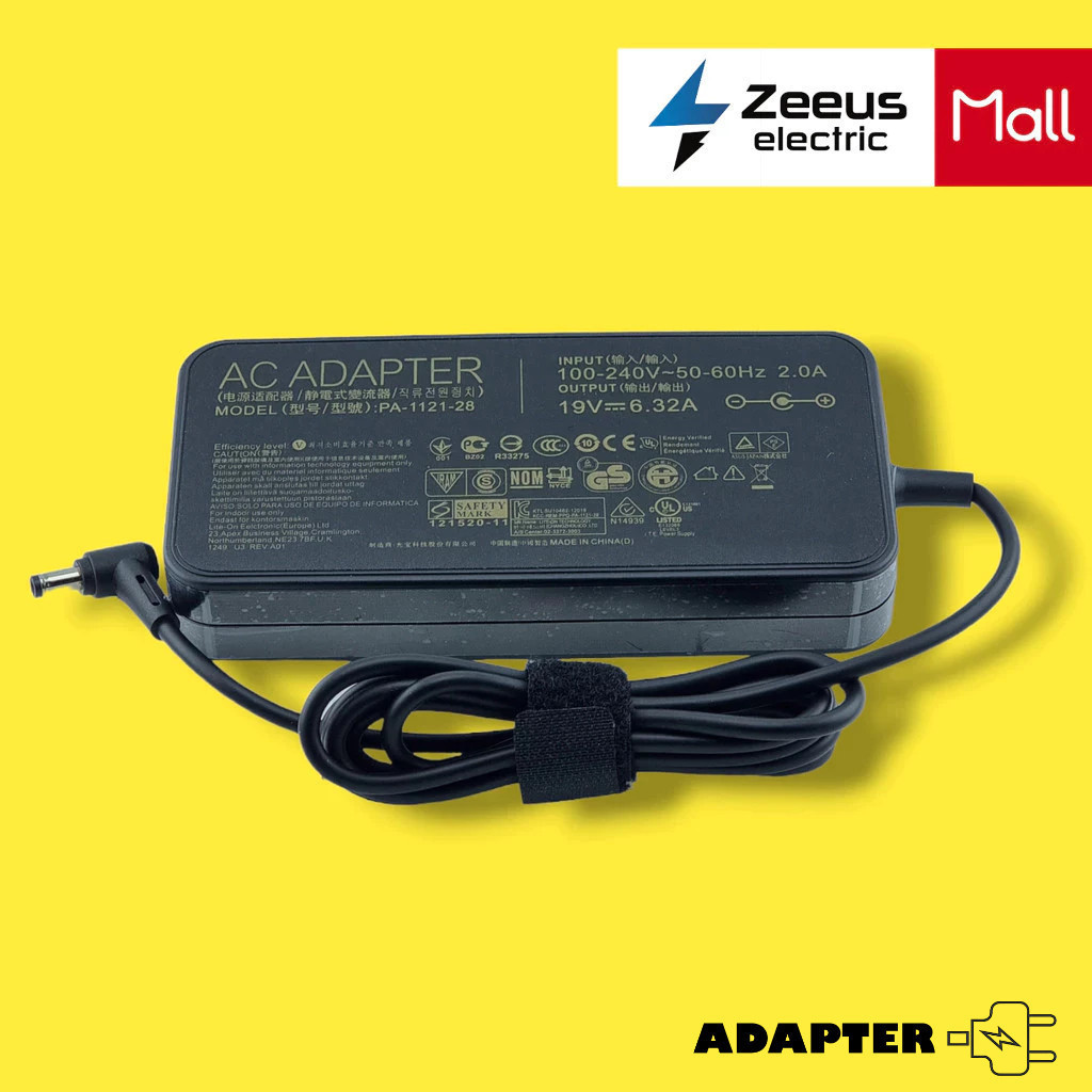 Zeeus Sạc Dùng Cho Laptop Asus Rog Gl753Ve| Adapter Asus Gl753Vd (120 Walt) Hàng New Seal