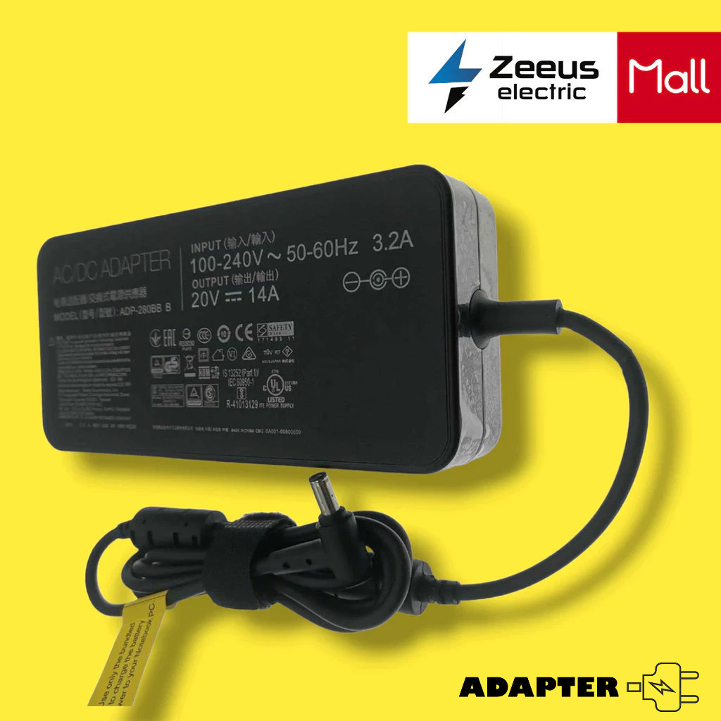 Zeeus Sạc Dùng Cho Laptop Asus Rog G703 G703Gx G703Gi G703Gxr G703Gs G703Gxr 280W Hàng New Seal
