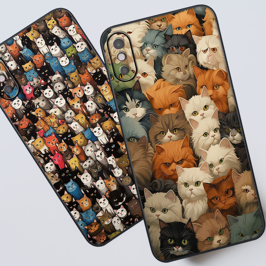 Ốp Iphone X / XS / XR / XS MAX in hình ốp điện thoại mèo xinh đẹp cute dễ thương