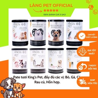 [CAM KẾT GIÁ RẺ NHẤT CHÍNH HÃNG] Pate Cho Chó Mèo King’s Pet Lon 380g hỗn hợp đủ vị - HẠN SỬ DỤNG XA