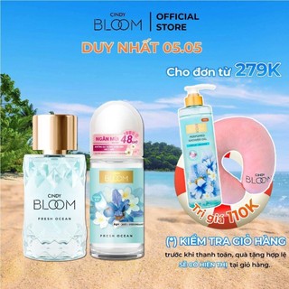Combo nước hoa 50ml + Lăn khử mùi 50ml Cindy Bloom Fresh Ocean