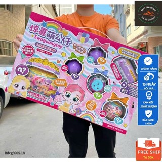 Bộ đồ chơi búp bê trứng bí ẩn 6 trong 1, đồ chơi ghép hình búp bê công chúa A.Đ