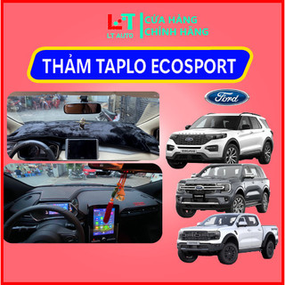 Thảm Taplo xe Ford Ecosport 2015 2016 2017, thảm Taplo che nắng da carbon, nhung cao cấp