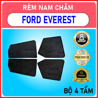 Rèm che nắng nam châm xe ford everest bộ 4 tấm chắn nắng chuẩn form xe, nam châm hút mạnh