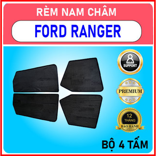 Rèm che nắng nam châm xe ford ranger bộ 4 tấm chắn nắng chuẩn form xe, nam châm hút mạnh