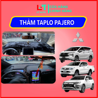 Thảm taplo xe mitsubishi pajero 2016 2017 2018 2019 2020 2021, thảm taplo che nắng da carbon, da vân gỗ, nhung cừu