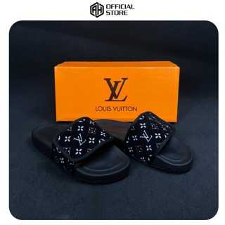  Dép quai ngang L.V nam nữ Full Box - dép lê L,V thiết kế sang trọng đế cao su non mềm mại Hot Trend Full Bill Box 