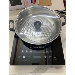 Bếp Từ Cảm Ứng SUNHOUSE thế hệ mới , Bếp Điện Từ Đơn Kèm Nồi