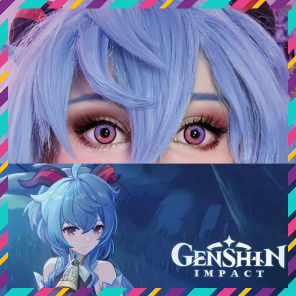[Miu Cosplay] [Sẵn] Lens cosplay Ganyu - Genshin Impact [Miu Cosplay]