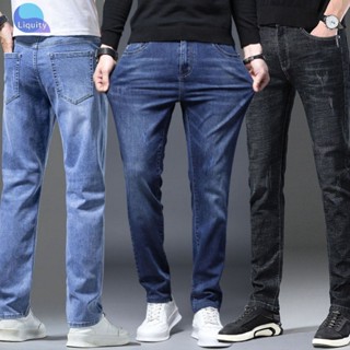 Quần Bò Jeans Nam Co Giãn Basics Dáng Slim fit LIQUITY 04 Màu Dáng Hơi ôm Trẻ Trung Năng Động
