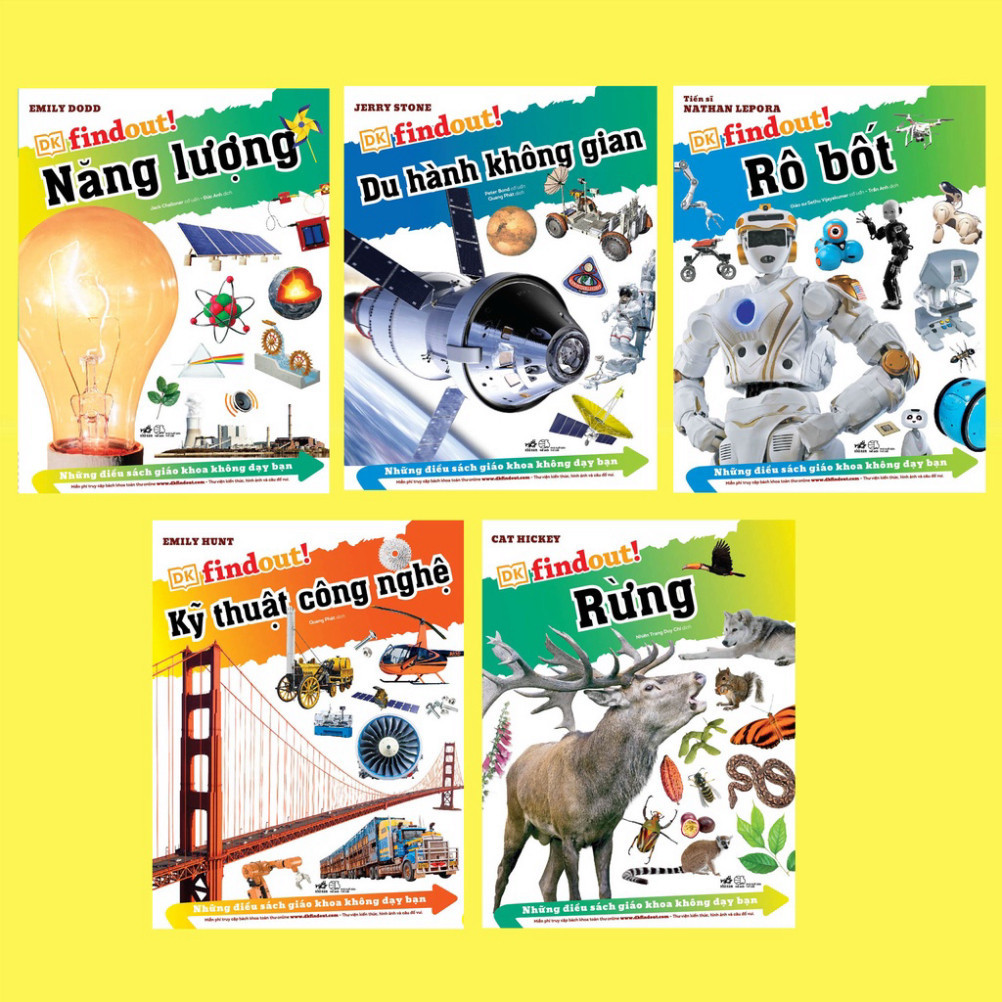 Sách - Bộ DK Findout - Những điều Sách giáo khoa không dạy bạn (05 cuốn lẻ) - NNB