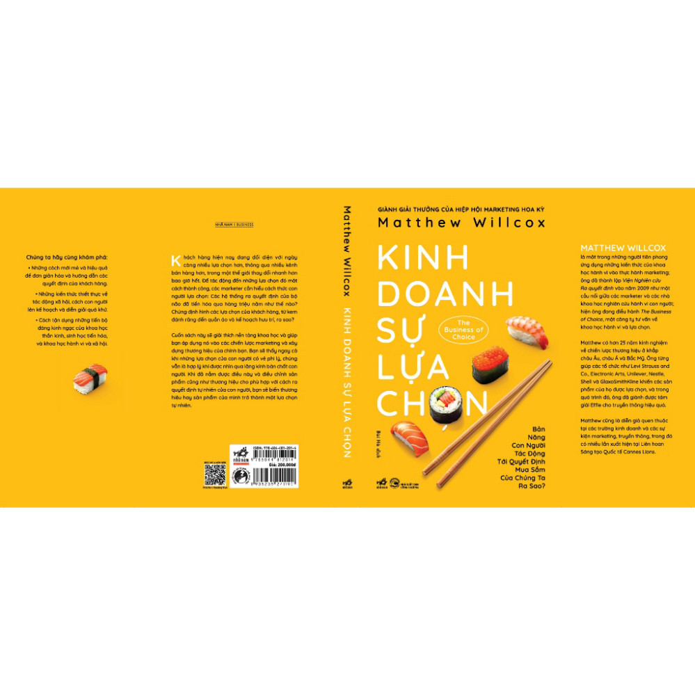 Sách - Kinh doanh sự lựa chọn (The Business of Choice) (Matthew Willcox) (Nhã Nam) - NNB