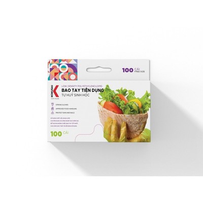 Bao Tay Tiện Dụng LDPE Kokusai 100 Cái/Hộp – Dùng Một Lần, An Toàn Thực Phẩm – 005296