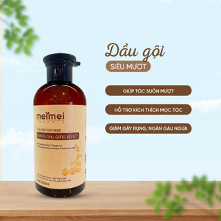 Dầu gội thảo dược Mei Mei siêu mượt: hương nhu, gừng, bồ kết 500ml