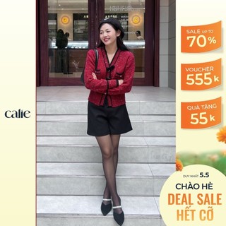 Quần short nữ khóa sau cạp cao tôn dáng CALIE QS033