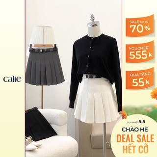 Chân váy xếp li kèm Belt có lót trong phong cách hàn quốc CX039