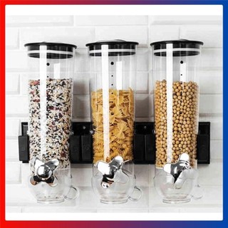 Bình treo tường đựng gia vị đựng ngũ cốc Nhựa ABSCare - Bộ 3 bình - AsiaMart