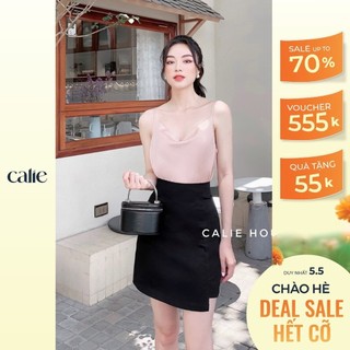 Áo 2 dây cổ đổ sang chảnh thời trang nữ Calie House R99