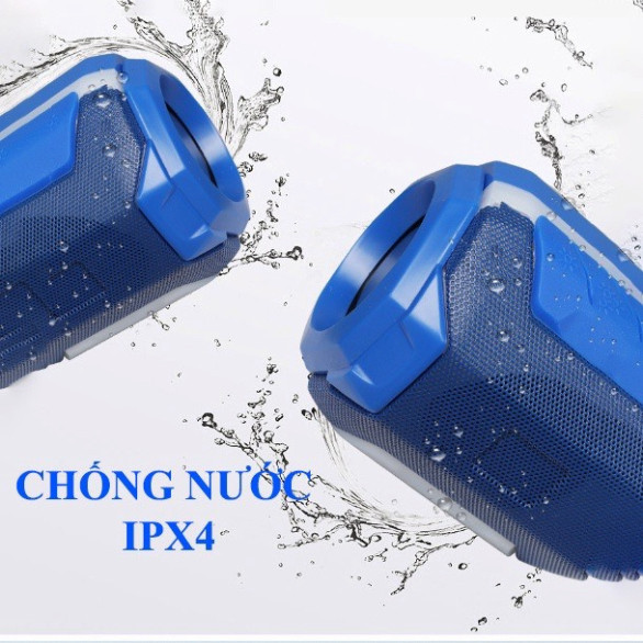 Loa Bluetooth mini A005 không dây đèn led theo nhạc âm bass chắc khỏe có khay lắp thẻ nhớ, USB hàng cao cấp bảo hành