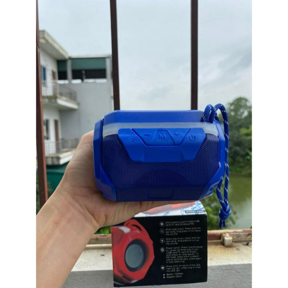 Loa Bluetooth mini A005 không dây đèn led theo nhạc âm bass chắc khỏe có khay lắp thẻ nhớ, USB hàng cao cấp bảo hành | BigBuy360 - bigbuy360.vn