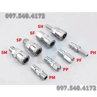 Khớp nối nhanh khí nén-Đầu nối nhanh khí nén, Khớp nối nhanh hơi-cút nối nhanh hơi , khớp đực cái