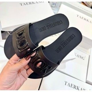 Dép lê nữ nhựa dẻo mẫu mới đi mưa Di.Or, dép quai ngang tiểu thư xinh xỉu hàng quảng châu