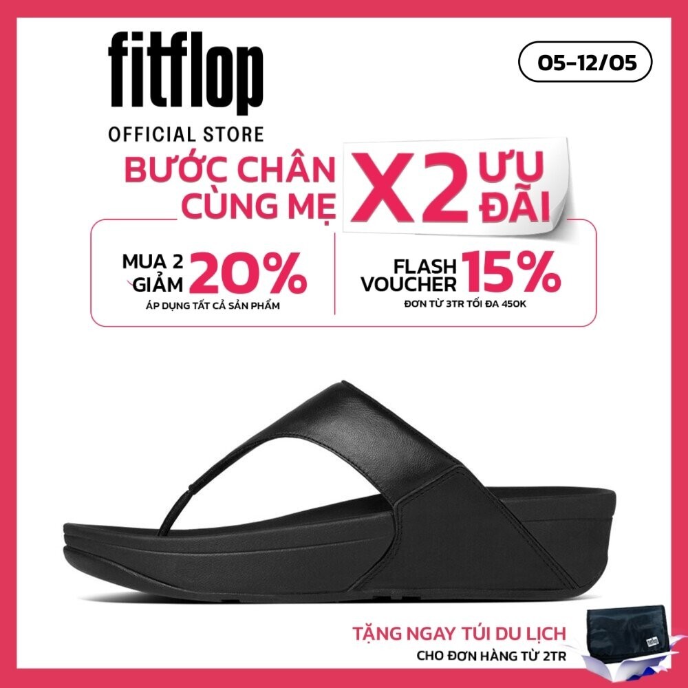 Dép Xỏ Ngón Nữ FitFlop LULU - Black - MC I88-001