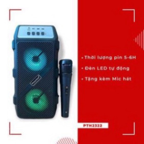 Loa karaoke bluetooth PTH-2311/2322 công suất cao với âm thanh chuẩn,Loa kéo mini phiên bản mới có đèn led tặng mic hát | BigBuy360 - bigbuy360.vn