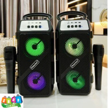 Loa karaoke bluetooth PTH-2311/2322 công suất cao với âm thanh chuẩn,Loa kéo mini phiên bản mới có đèn led tặng mic hát