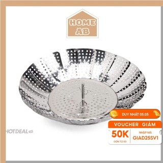 Xửng hấp inox 3 chân gấp gọn
