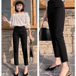 Quần Tây Công Sở Nữ AUTHENTIC TOTOSA SHOP Gấu Lệch Cao Cấp Ống Đứng Chất Vải Cao Cấp M279