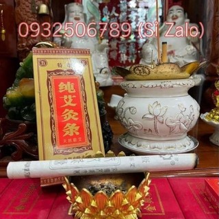 Hộp 10 cây nhang xông giải vía, nhang xông phong thủy giải vía , cao 20cm