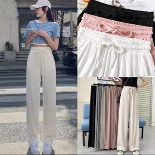 quần ống rộng nữ AUTHENTIC TOTOSA SHOP chất vải thun tăm lạnh co dãn