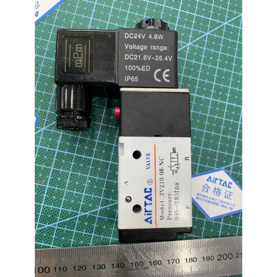 ATS_van điện từ 3 cửa 3V210-08 Airtac