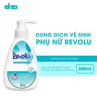 Dung Dịch Vệ Sinh phụ nữ Revolu Collagen (300ml) trà xanh, rễ cây ngưu bàng, collagen thực vật