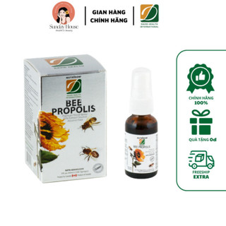 Xịt Keo ong David Health - NUTRIDOM PREMIUM BEE PROPOLIS SPRAY giảm ho nhanh